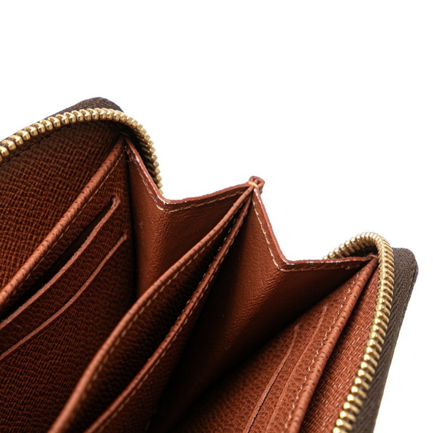 Louis Vuitton Monogram Zippy Coin Purse M60067 Brown Leather