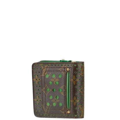Louis Vuitton Monogram Perforated Bifold Wallet M95218 Vert Brown