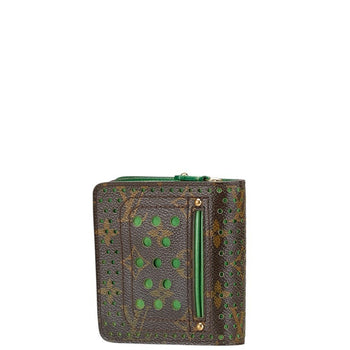 Louis Vuitton Monogram Perforated Bifold Wallet M95218 Vert Brown