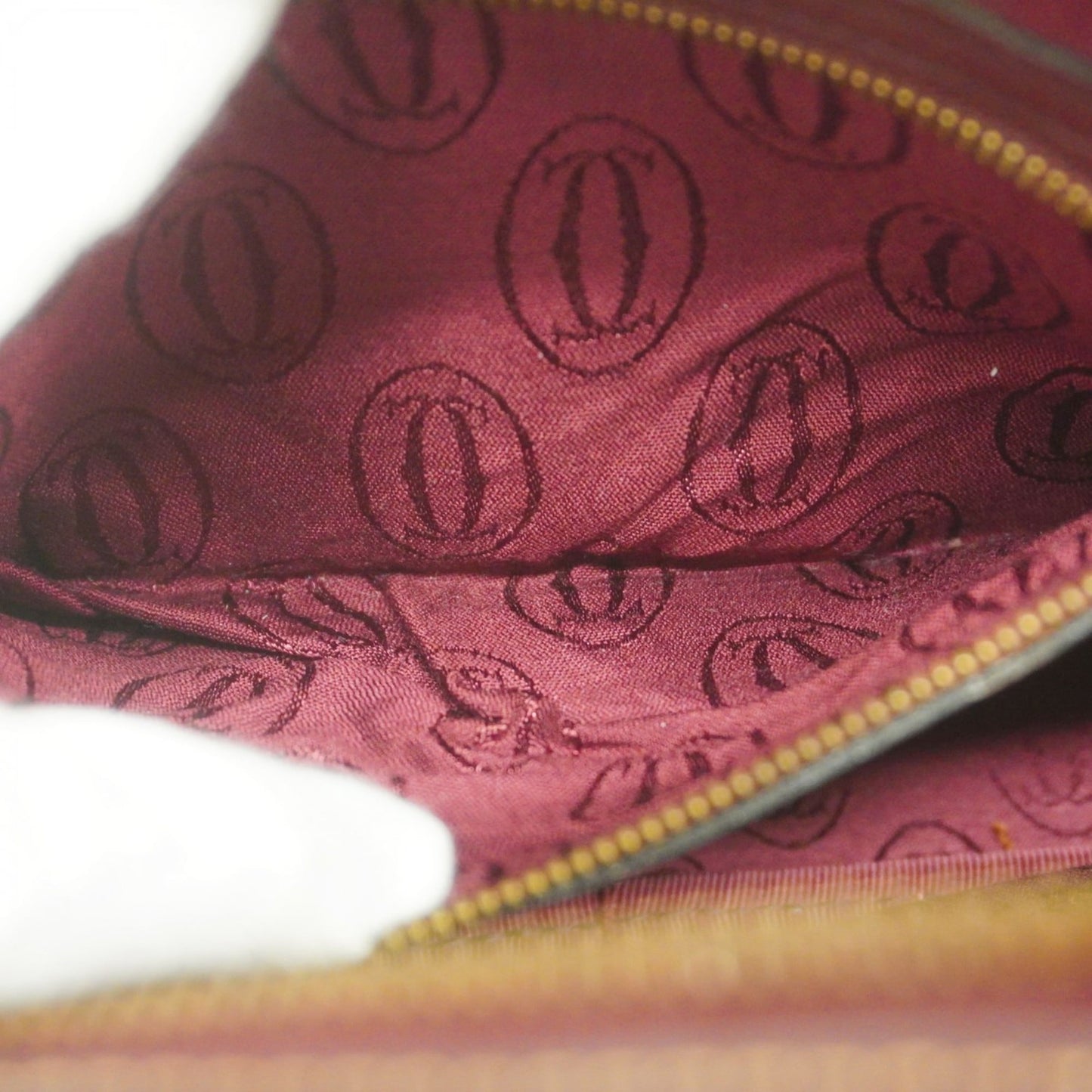 Leather Cartier Shoulder Bag