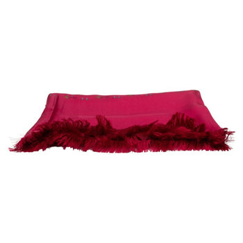 Hermes Margiela Period Scarf Wine Red Multicolor Silk