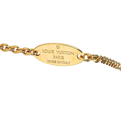 Louis Vuitton Collier Lv Iconic Rhinestone Necklace M00596 Gold Plated