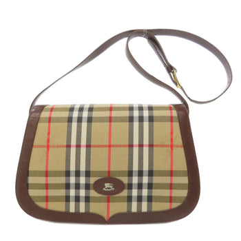 Burberry Nova Check Canvas Shoulder Bag