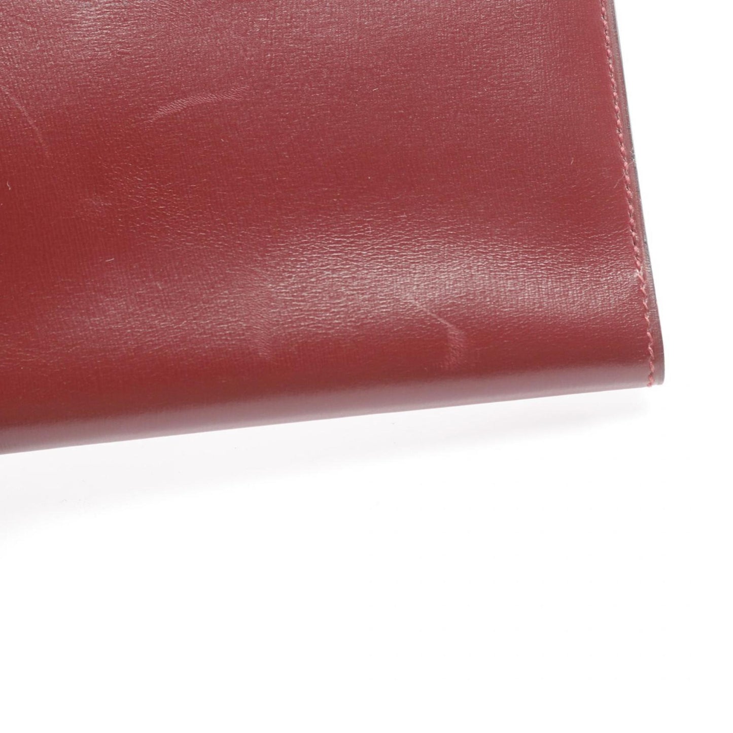 Hermes Herms Long Billfold Wallet In Box Calf Leather