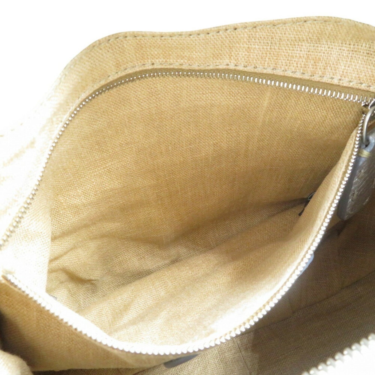 Fendi Selleria 8Br618 Leather Silver Shoulder Bag 0498Fendi