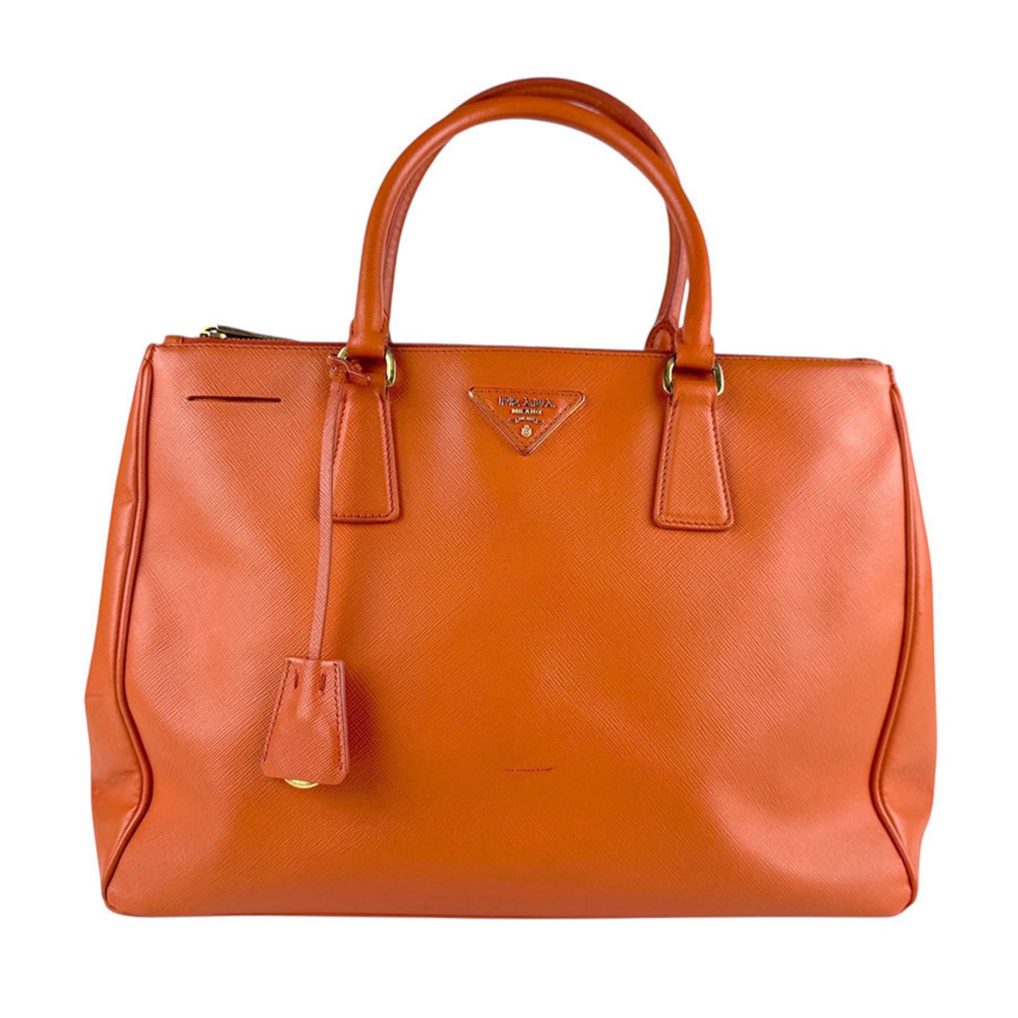 Prada Prada Handbag Shoulder Bag Leather Orange