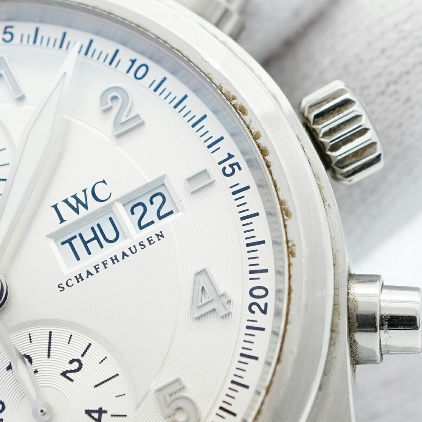 Iwc Schaffhausen Spitfire Iw371705 Silver Dial