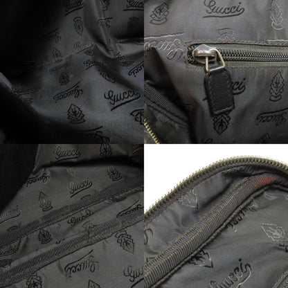 Gucci 208463 Gg Signature Shima Bag Leather