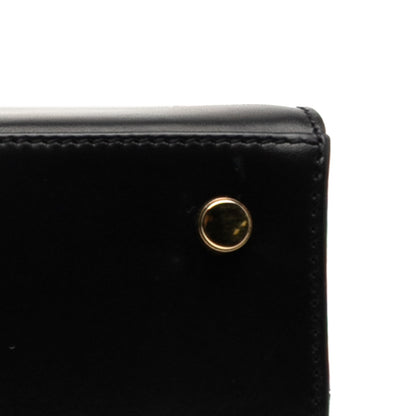 Salvatore Ferragamo Vara Ribbon Tote Bag In Navy Leather