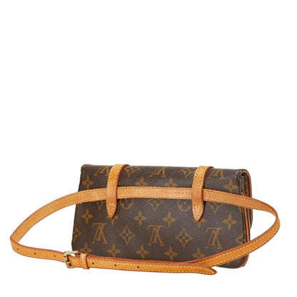 Louis Vuitton Monogram Pochette Marel Waist Bag Body M51159 Brown Pvc Leather