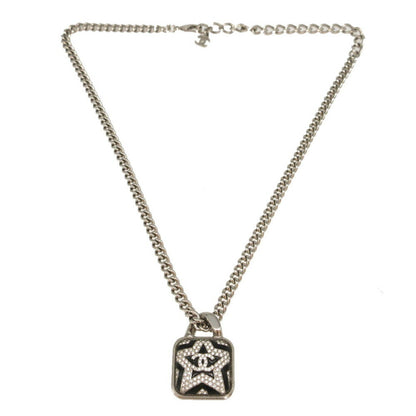 Chanel A23K Coco Mark Metal Stone Star Pendant Necklace 1449Chanel