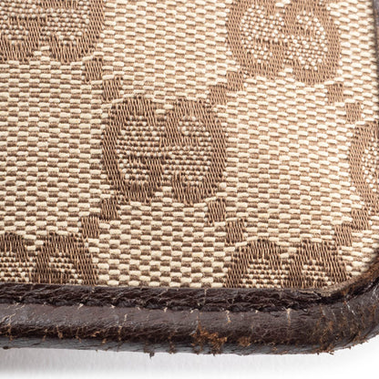 Gucci Gg Canvas Shoulder Bag In Brown