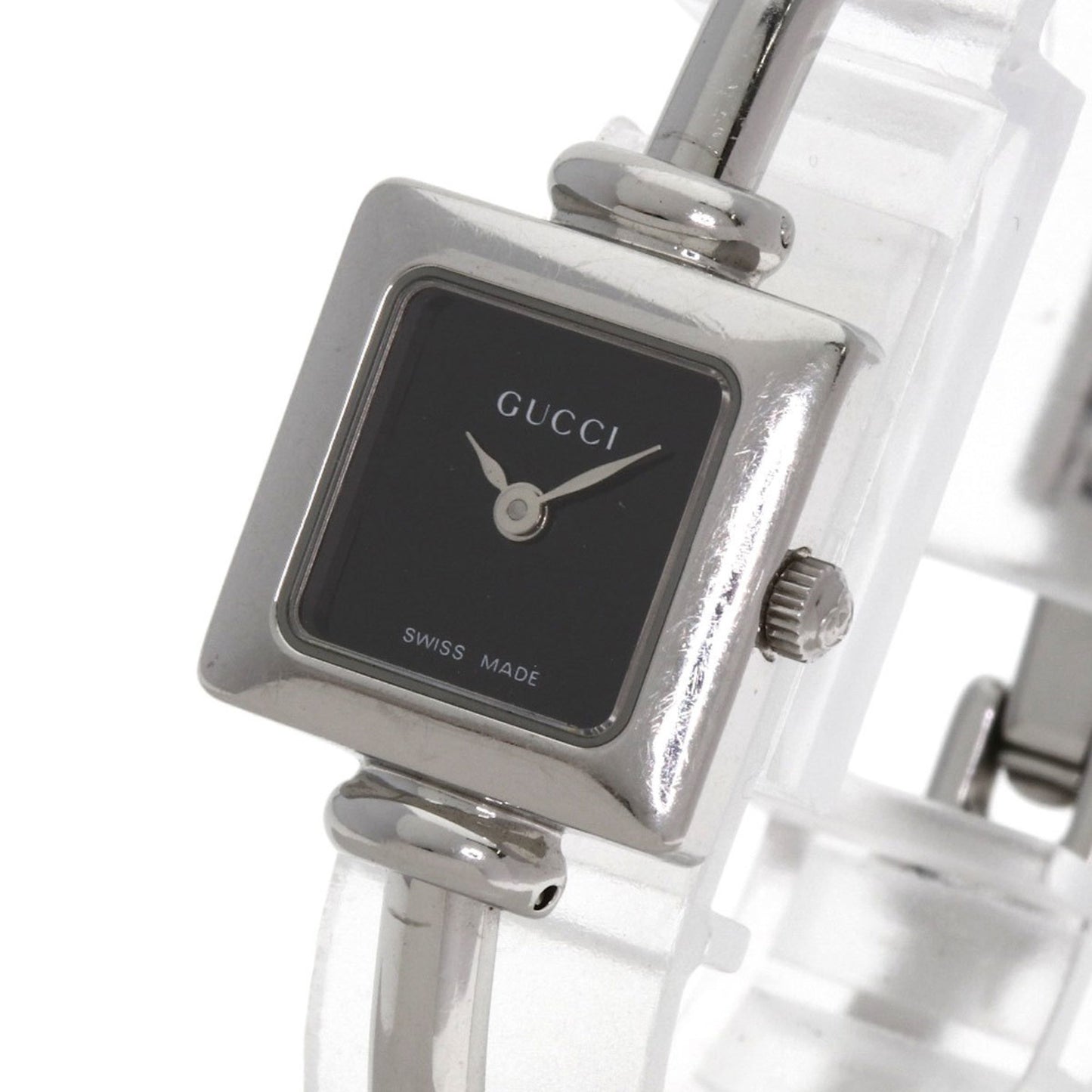 Gucci 1900L Square Face Bangle Watch In Stainless Steel/Ss