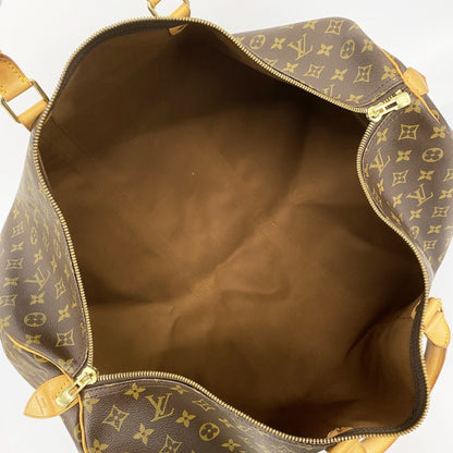 Louis Vuitton Monogram Keepall 60 Boston Bag M41422 Brown