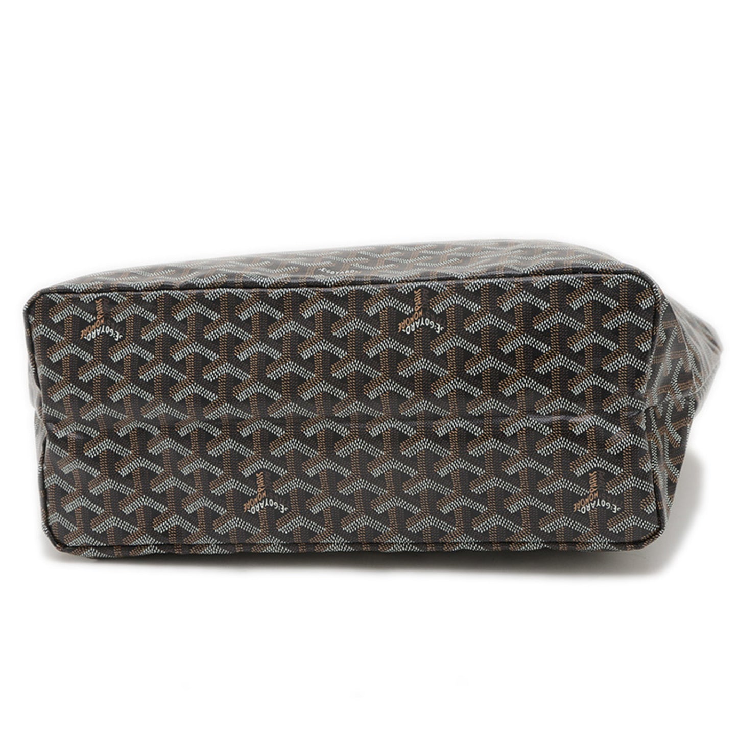 Goyard Saint Louis Pm Tote Bag Goyardine Canvas Black Amalouispm