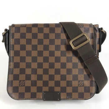 Louis Vuitton N41213 Damier District Pm Flap Shoulder Bag In Canvas (Brown