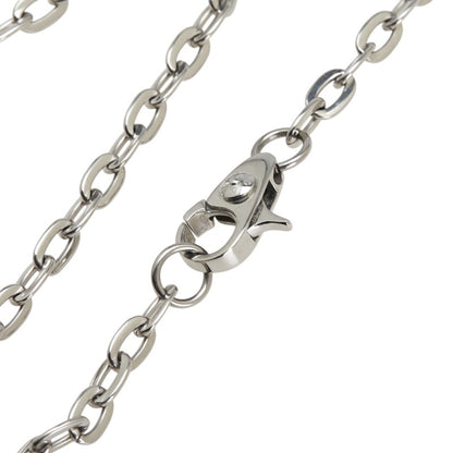 Dolce & Gabbana Logo Dog Tag Plate Necklace In Silver Metal