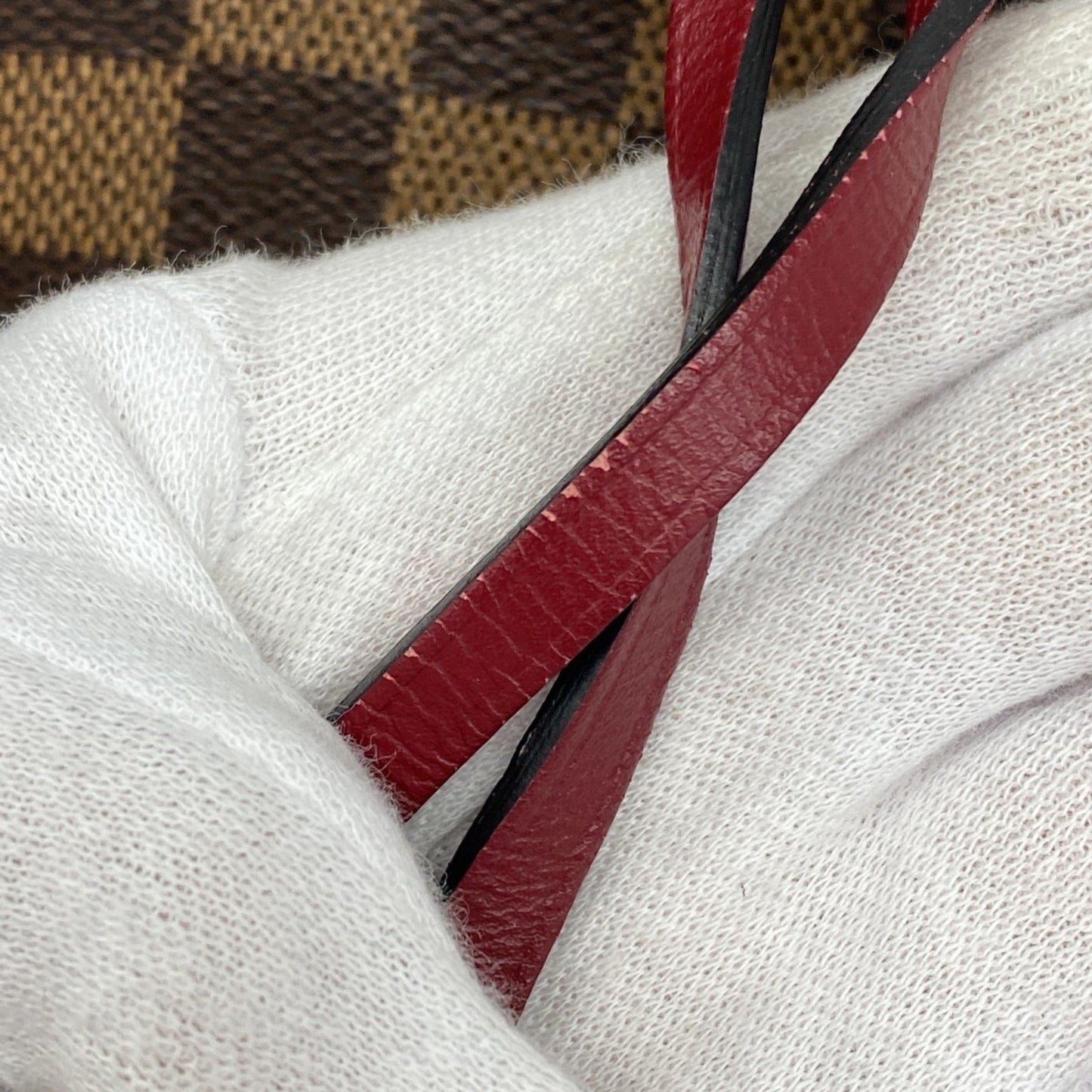 Louis Vuitton Damier Neonoe Shoulder Bag N40214 Ebene Cherry Berry