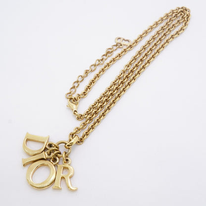 Christian Dior Necklace Gp Plated Gold