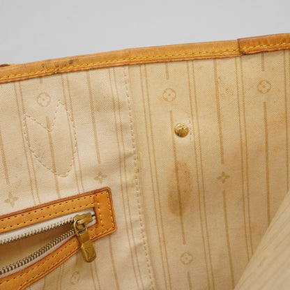 Louis Vuitton Damier Azur Neverfull Mm Tote Bag N51107 White