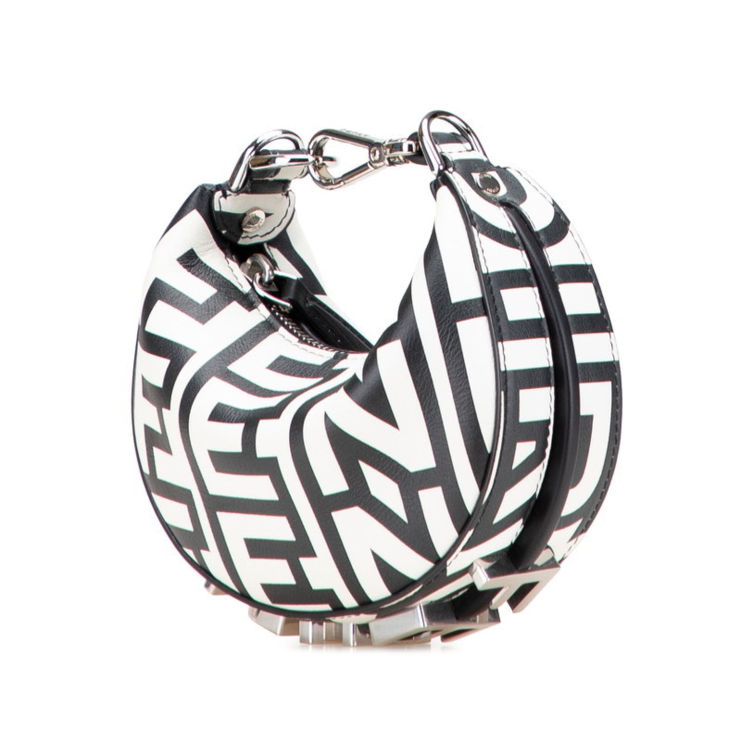 Fendi Nanography Marc Jacobs Collaboration Handbag 7As089 White