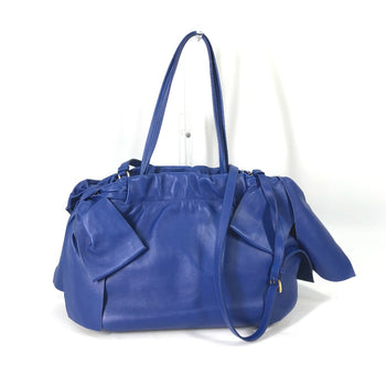 Prada Logo Crossbody 2Way Shoulder Bag Bag Tote Bag Hand Bag Blue