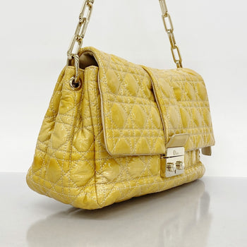 Christian Dior Cannage Enamel Shoulder Bag