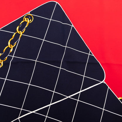 Chanel Logo Matelasse Bag Motif Scarf