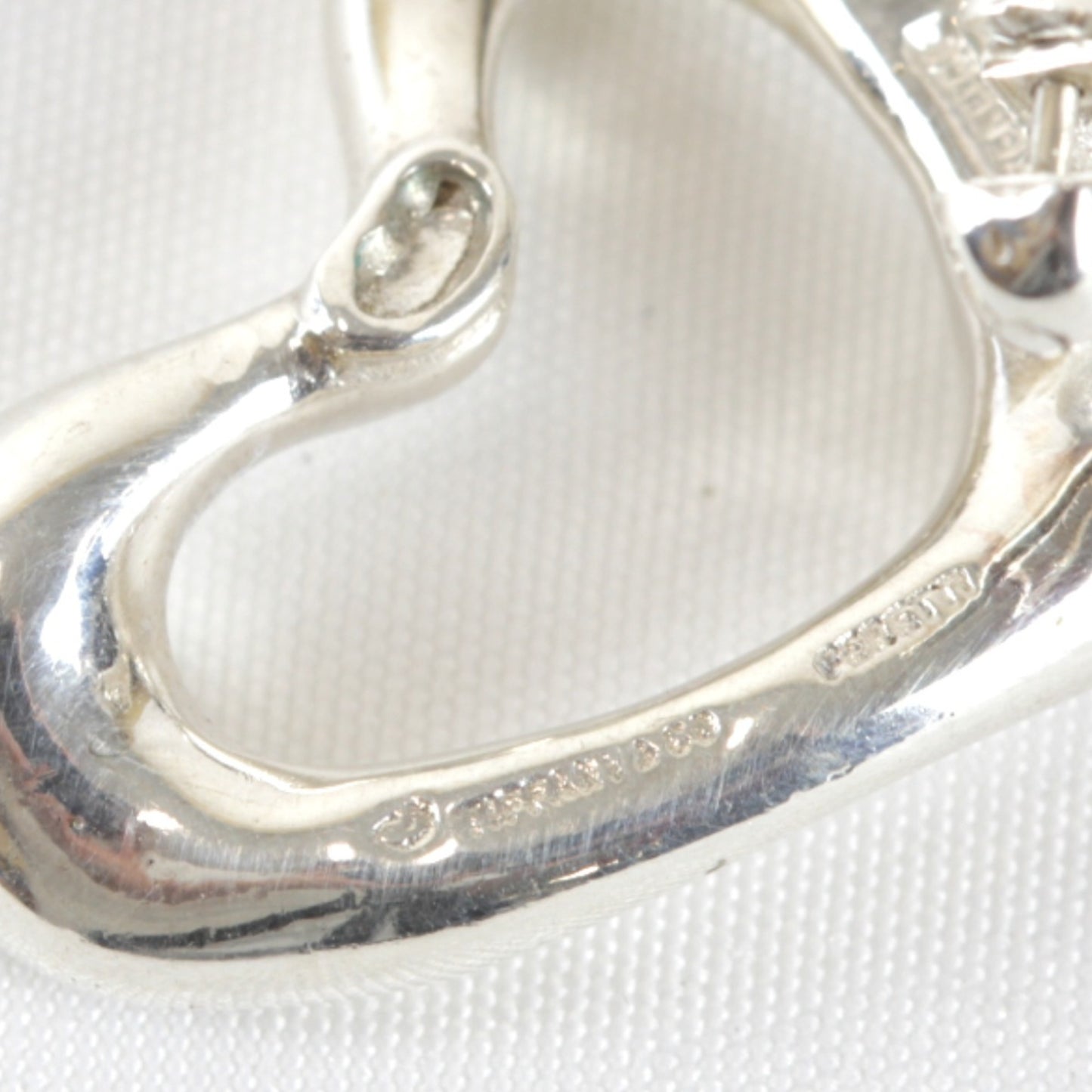 Tiffany & Co. Heart 10.7G Earrings In 925 Sterling Silver