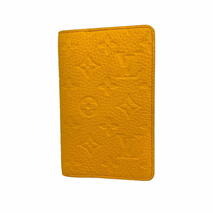 Louis Vuitton Monogram Taurillon Notebook Cover Pm Emily Gi1210 Saffron Yellow