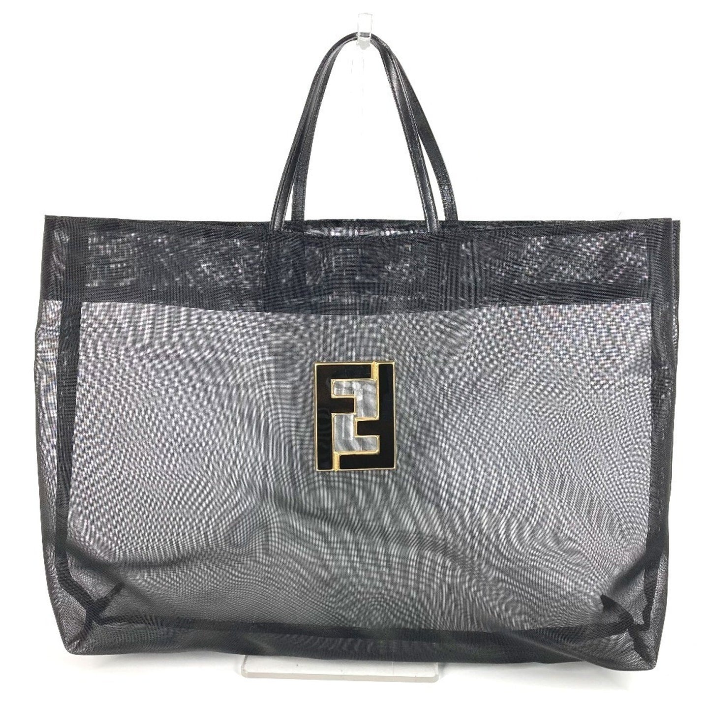Fendi Mesh Ff Logo Tote Bag
