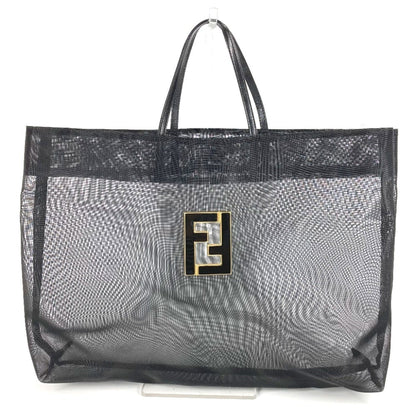 Fendi Mesh Ff Logo Tote Bag