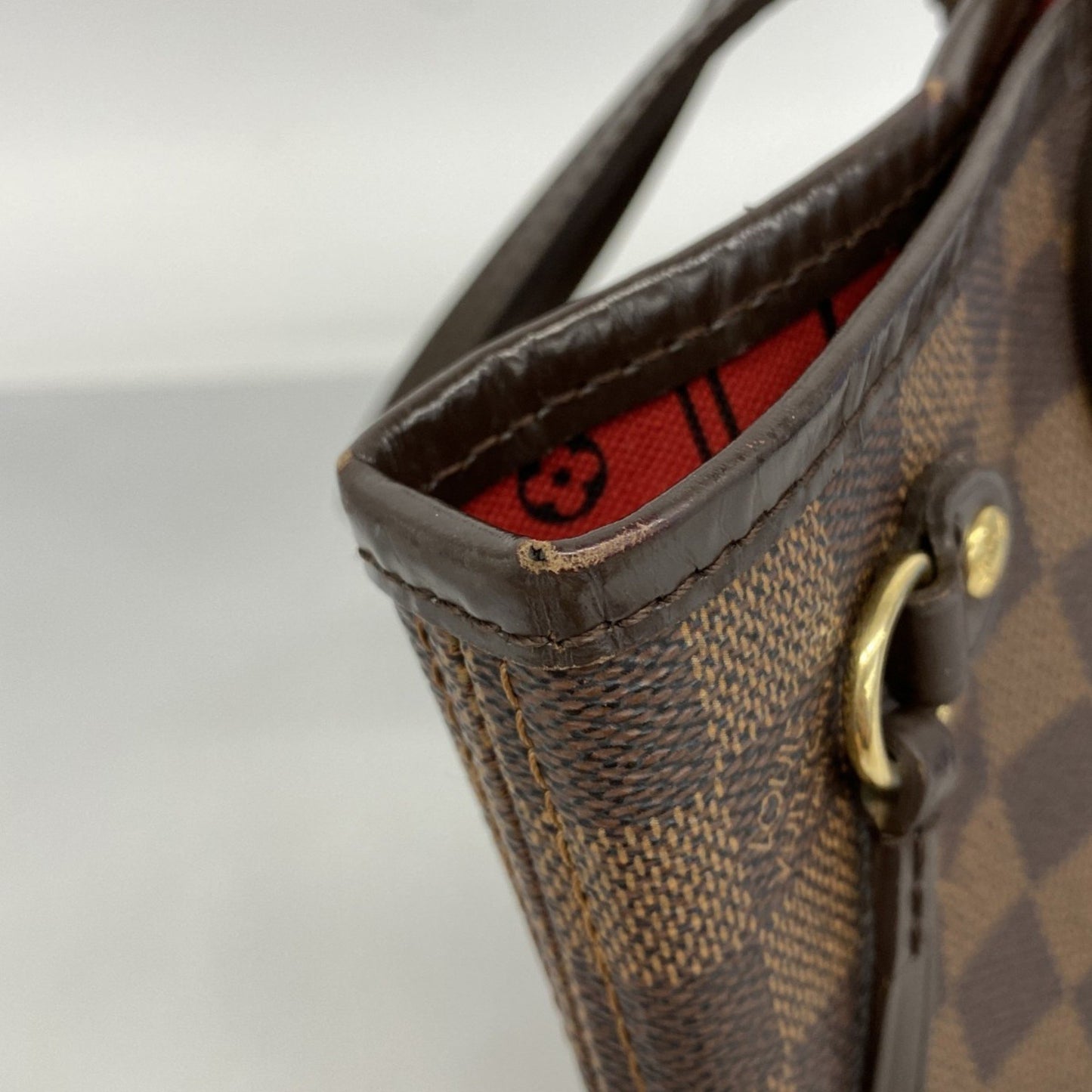 Louis Vuitton Damier Neverfull Pm Tote Bag N51109 Ebene