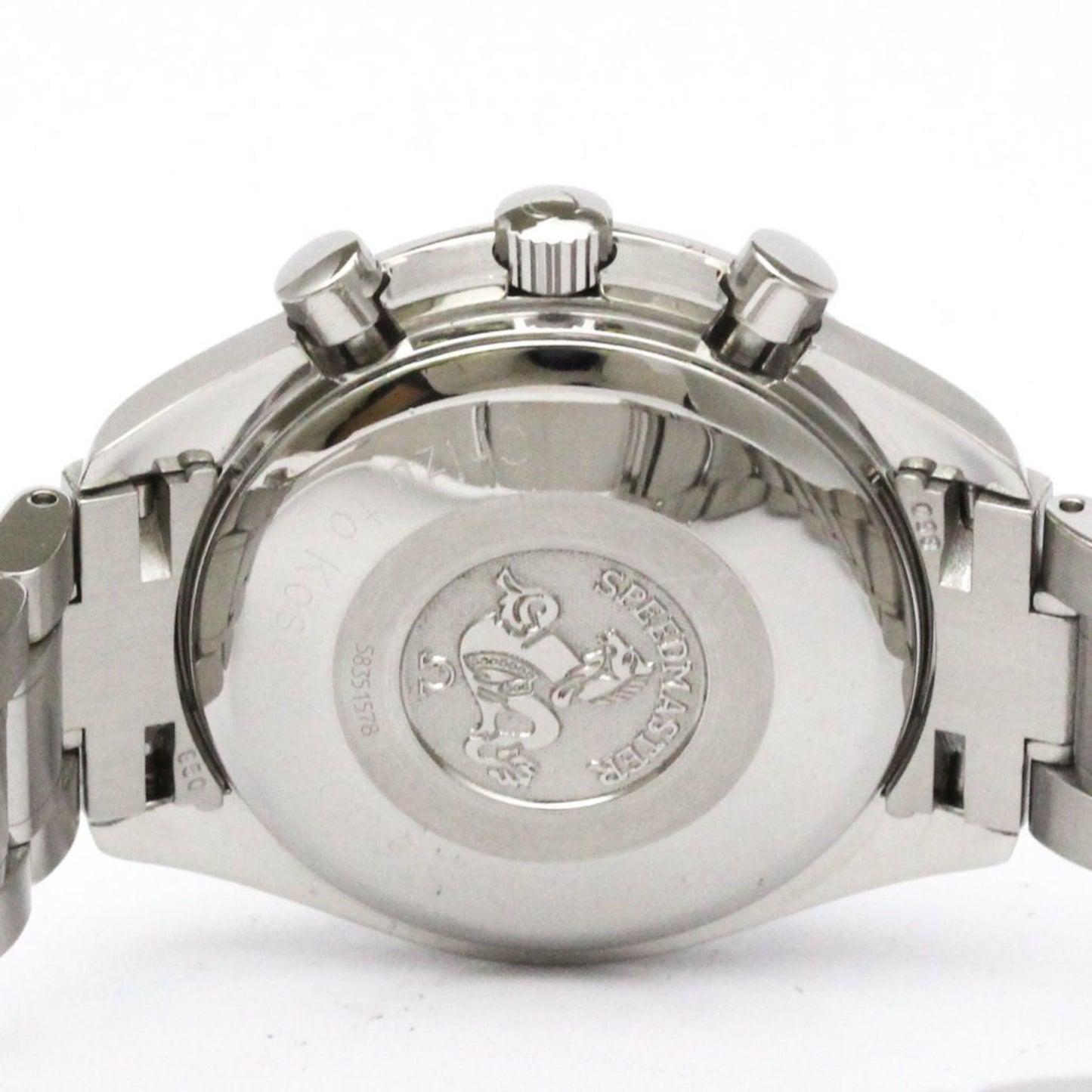 Omega Speedmaster Triple Date Steel Automatic Watch 3523.30 Polished