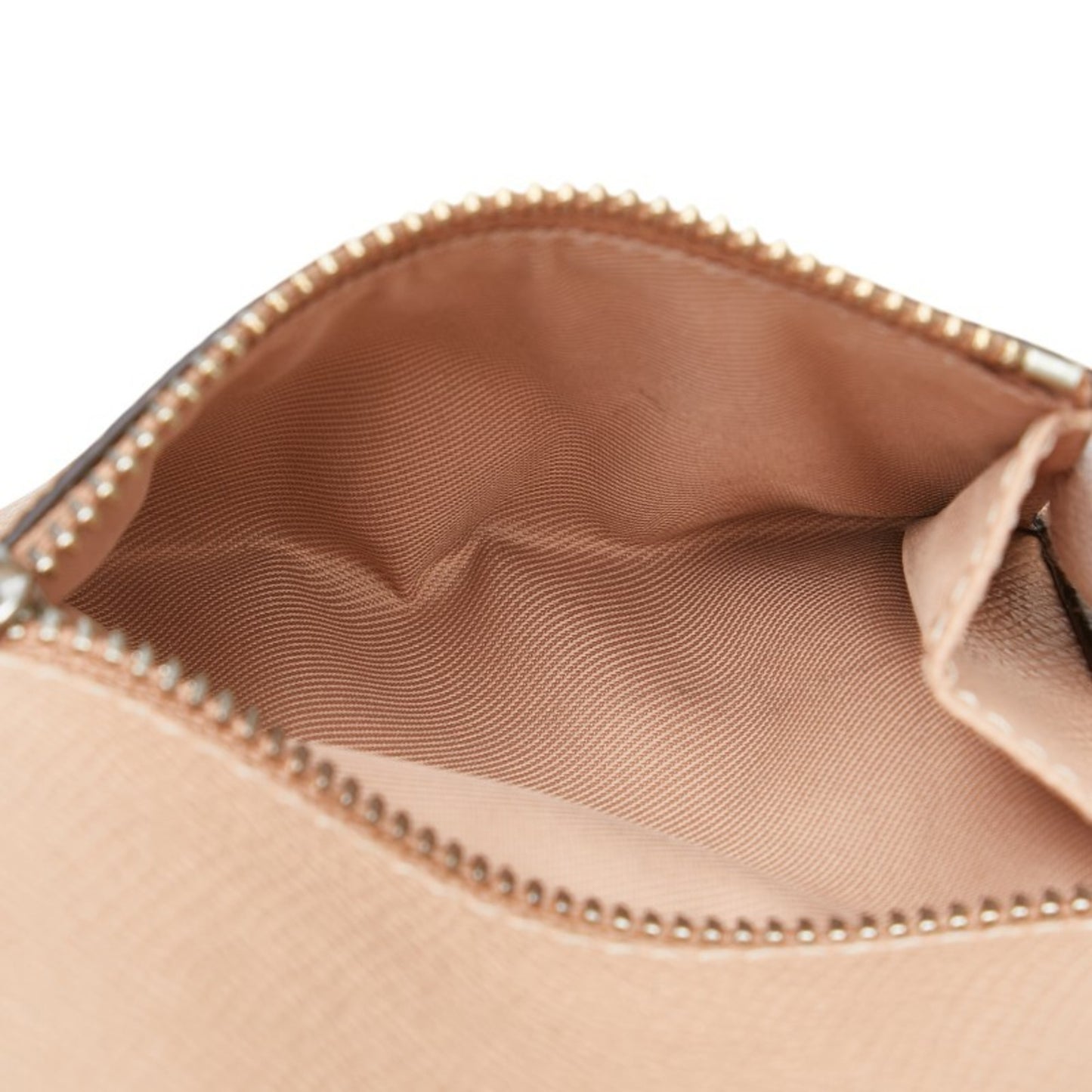 Coach Winn Small Trifold Wallet In Beige Leather