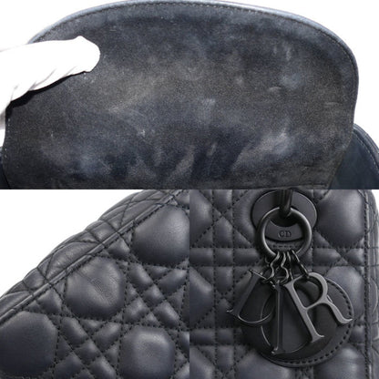 Christian Dior Dior My Lady Matte Black 2-Way Shoulder Bag