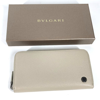 Bvlgari Long Wallet Zip Around Long Wallet Ivorybased