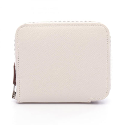 Hermes Herms Azap Compact Silkin Round Wallet