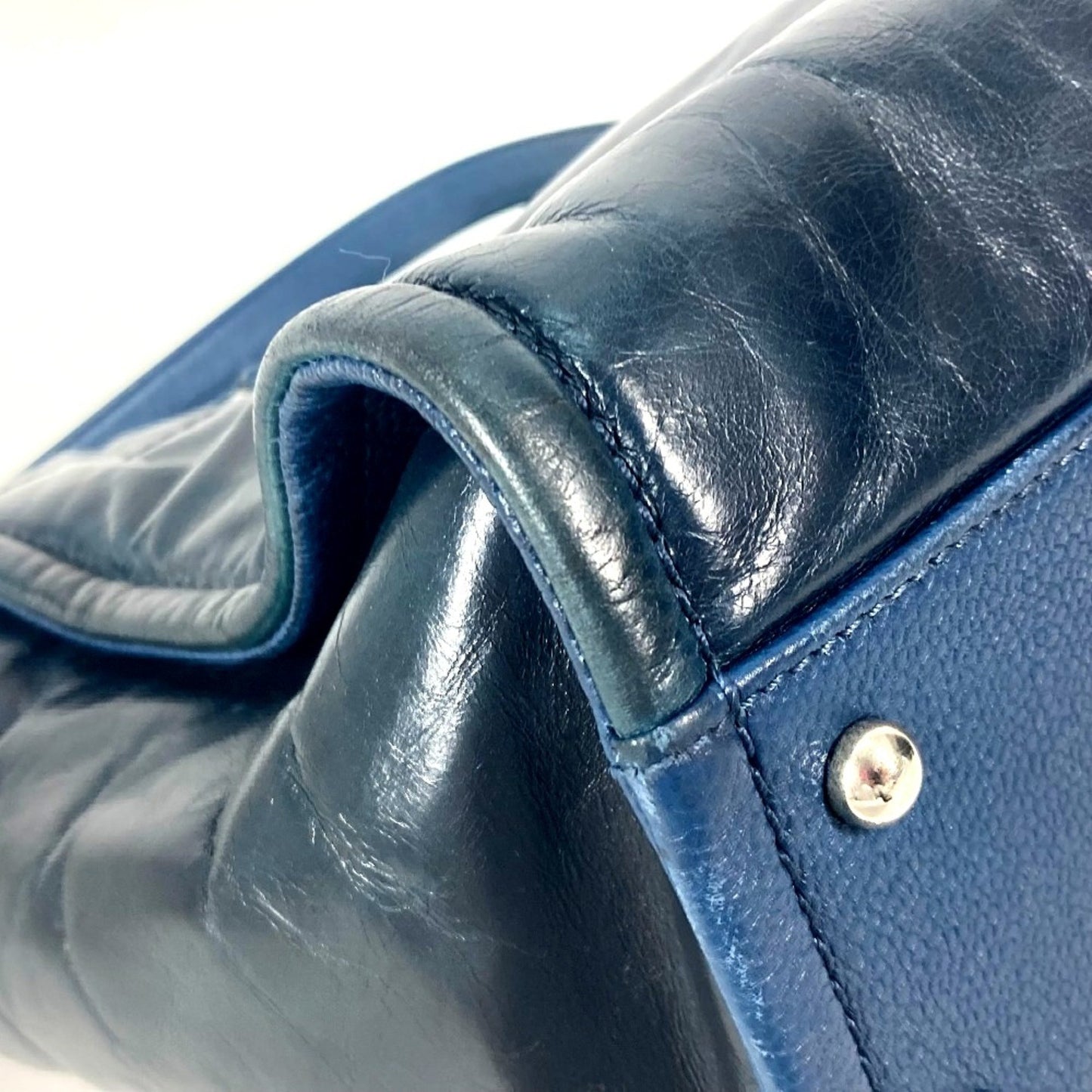 Chanel Logo Tote Bag Shoulder Bag Bag Chain Shoulder Bag Navy