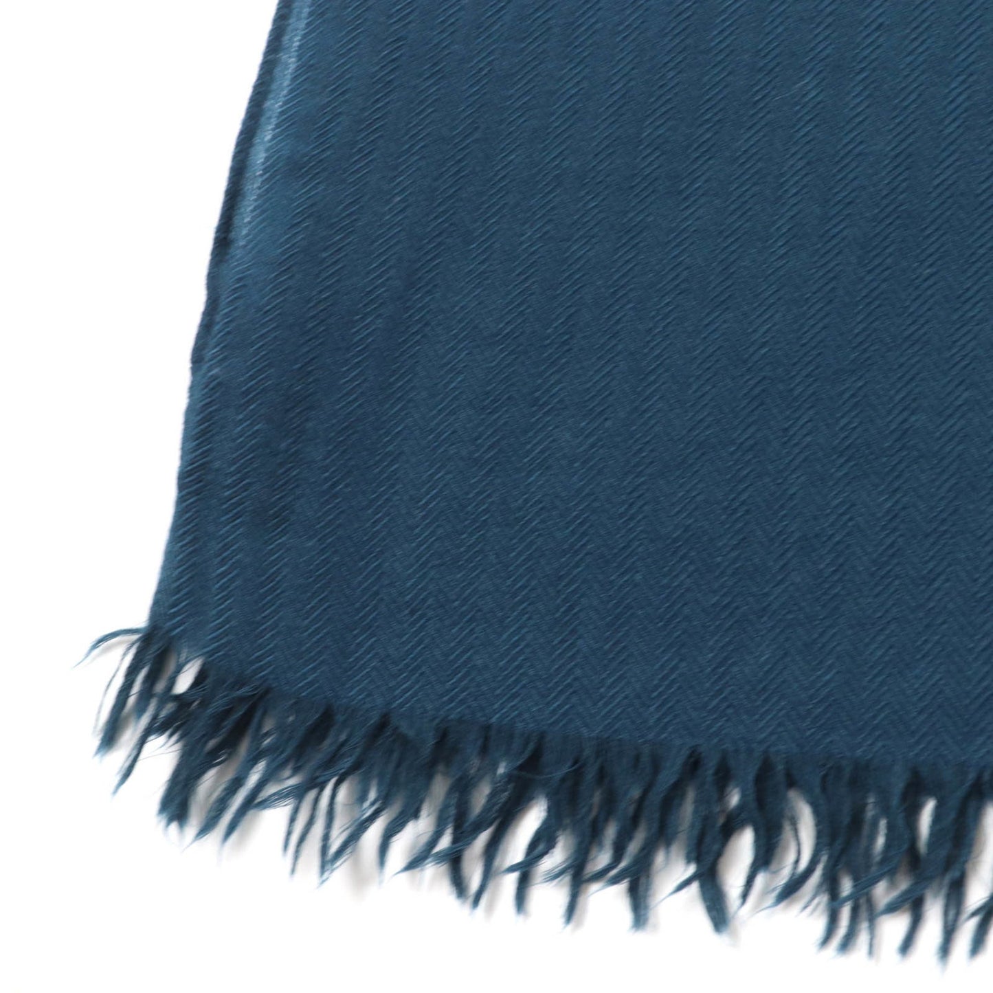 Hermes Cashmere And Wool Big H Pattern Shawl With Fringe