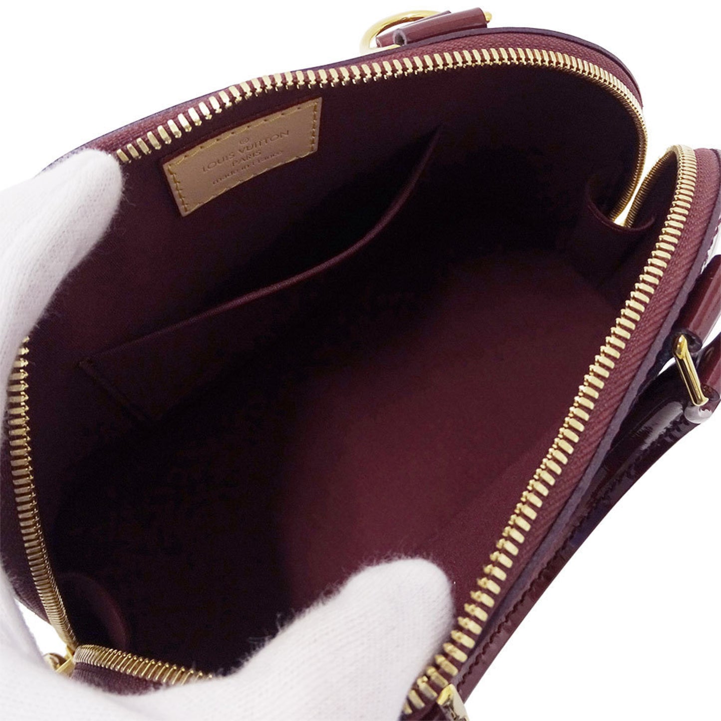 Louis Vuitton Women'S Monogram Vernis Alma Bb Rouge Fauvist Bag M91676