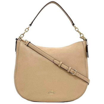 Coach 2-Way Bag Ec-23568 Beige 58036 Leather Crossbody For Women