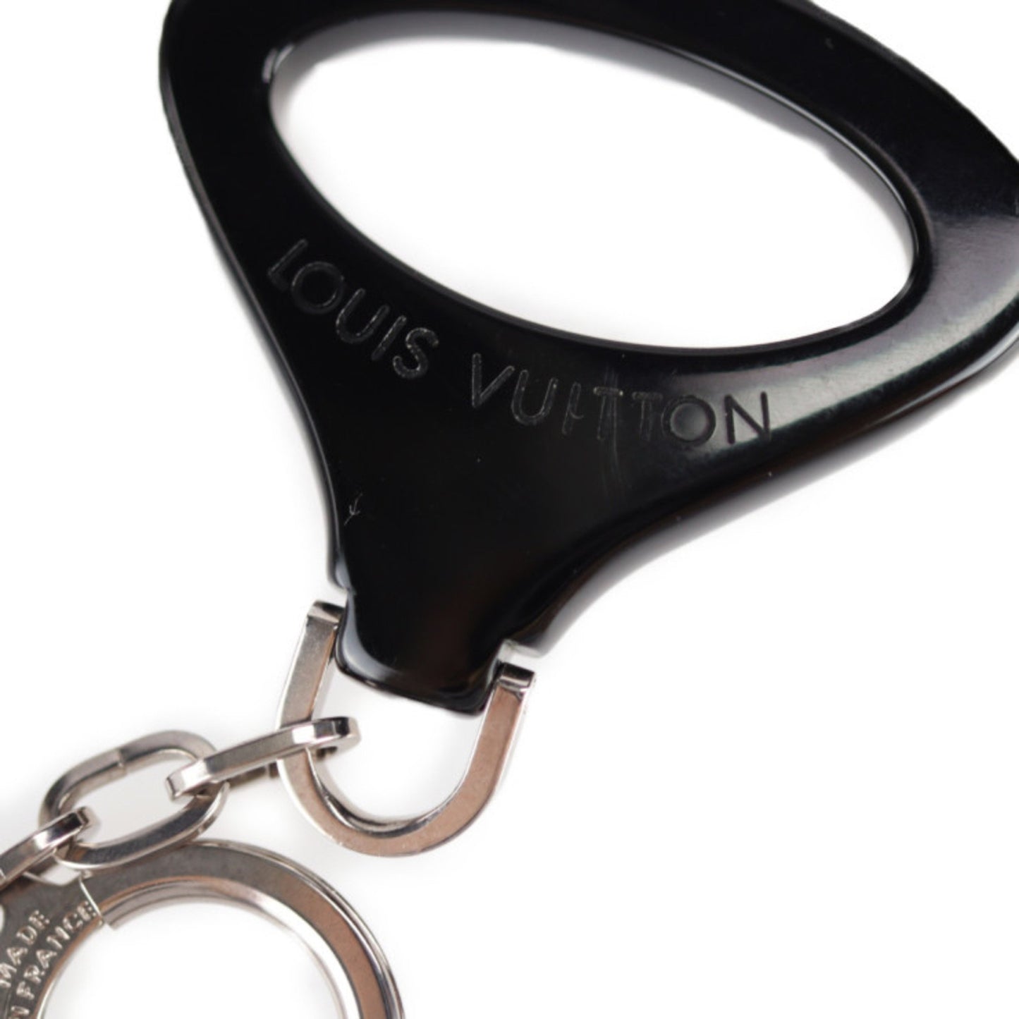 Louis Vuitton Louis Vuitton Portecle Epi Z Keychain M63832 Plastic Metal Black Key Ring Charm