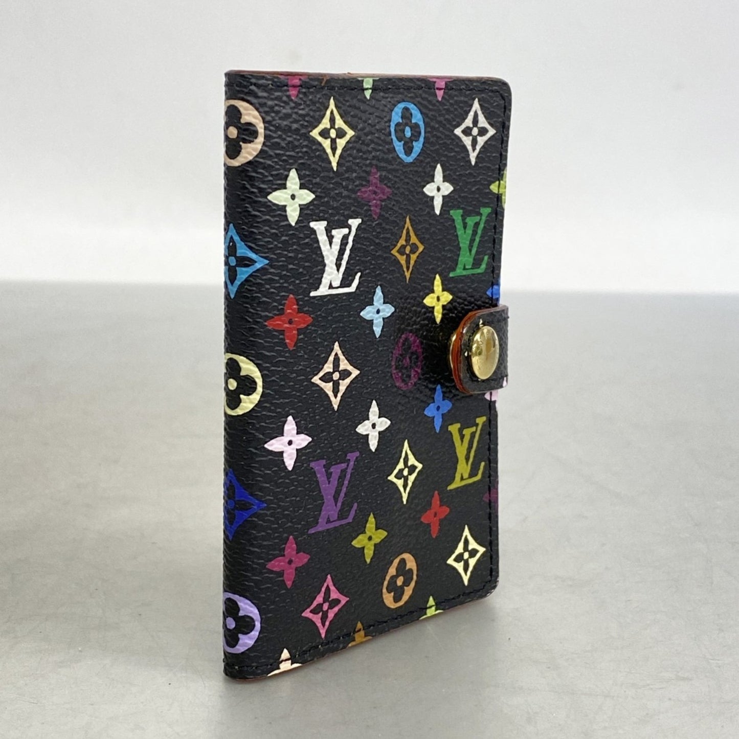 Louis Vuitton Monogram Multicolore Carne De Val Agenda Mini Planner Cover M92652 Noir