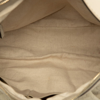 Gucci Guccissima One-Shoulder Bag 232955 Beige Ivory Leather