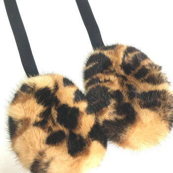 Louis Vuitton Louis Vuitton Fur Leopard Print Earmuffs