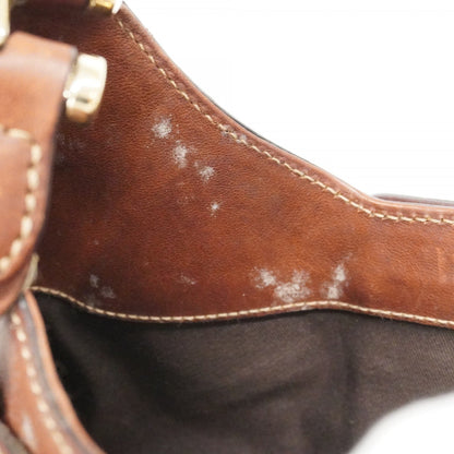 Gucci Gg Canvas Horsebit Shoulder Bag 137592 Brown