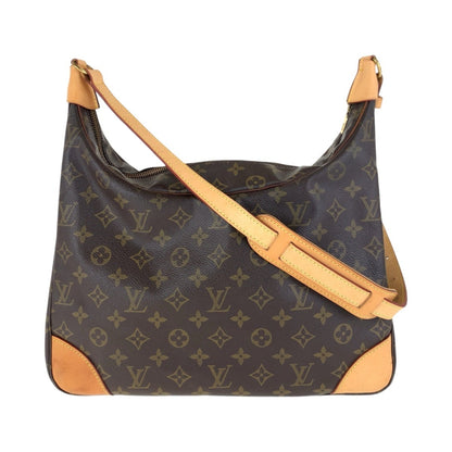 Louis Vuitton Monogram Boulogne 35 Brown Leather Shoulder Bag With Gold Hardware