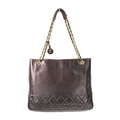 Chanel Matelasse Leather Chain Shoulder Bag In Brown