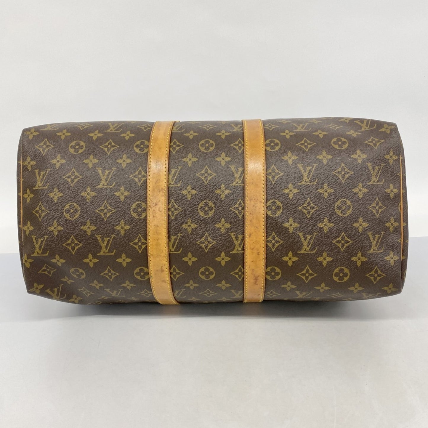 Louis Vuitton Monogram Keepall 45 Boston Bag M41428 Brown